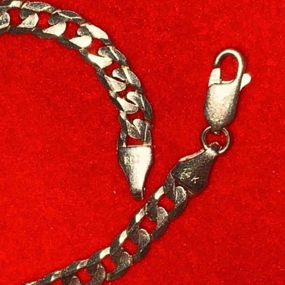 14kt Gold Chain solid yellow Gold unisex super beautiful and stylish 21.1 gr - Picture 5 of 10